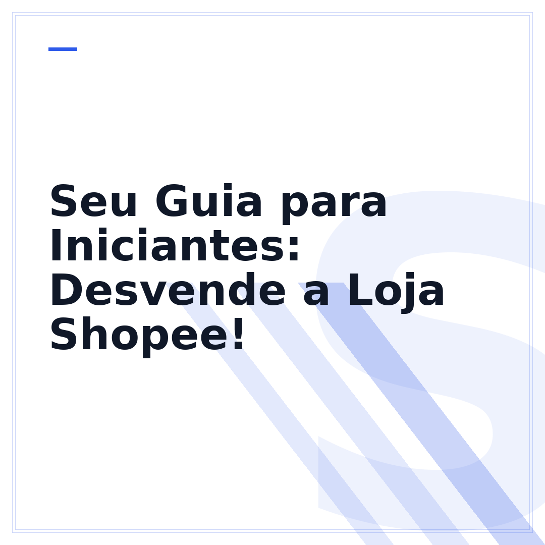 Seu Guia para Iniciantes: Desvende a Loja Shopee!