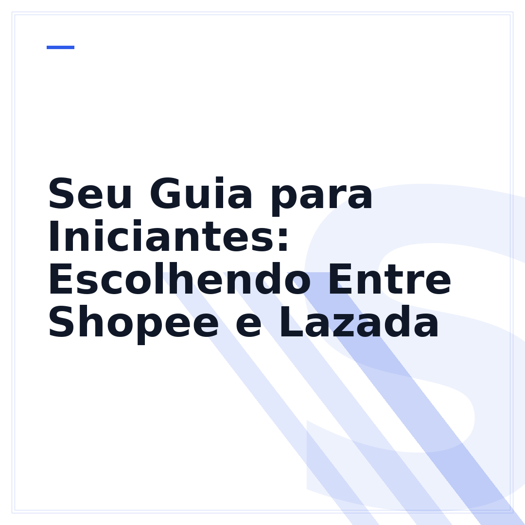 Seu Guia para Iniciantes: Escolhendo Entre Shopee e Lazada
