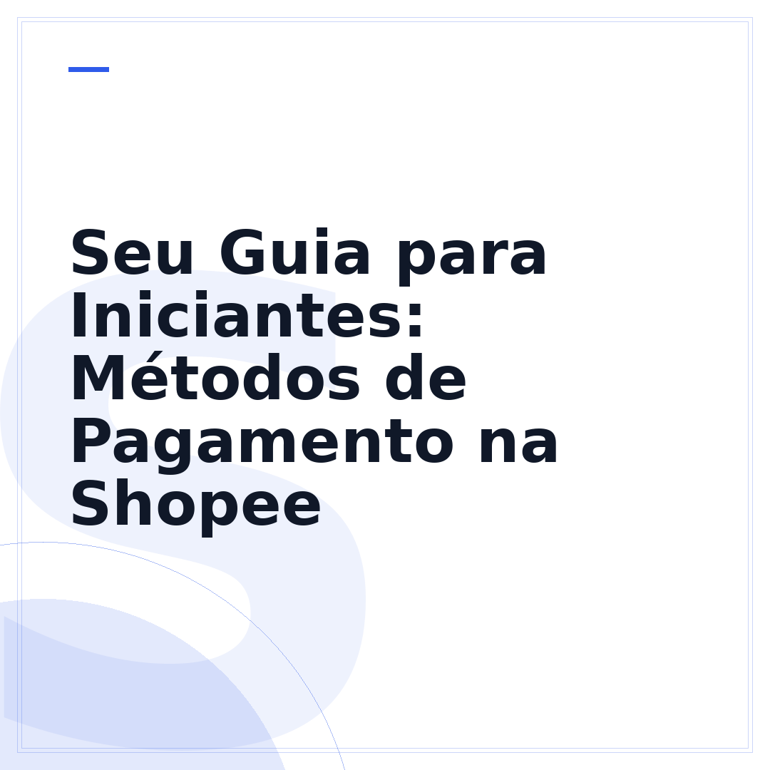 Seu Guia para Iniciantes: Métodos de Pagamento na Shopee