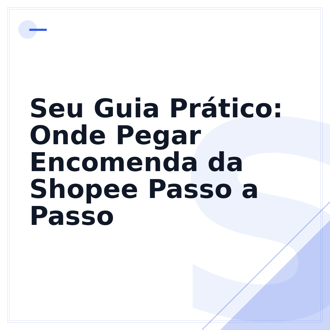 Seu Guia Prático: Onde Pegar Encomenda da Shopee Passo a Passo