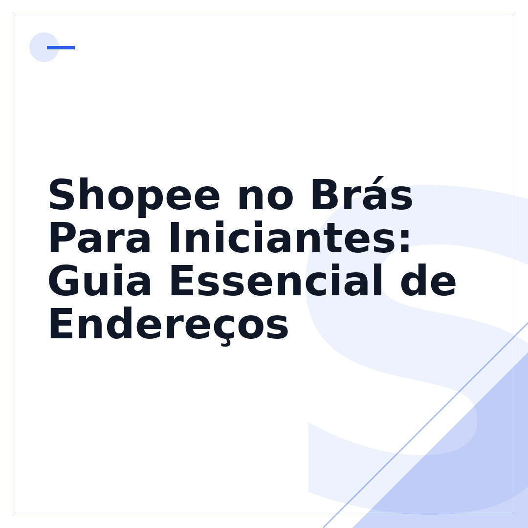 Shopee no Brás Para Iniciantes: Guia Essencial de Endereços