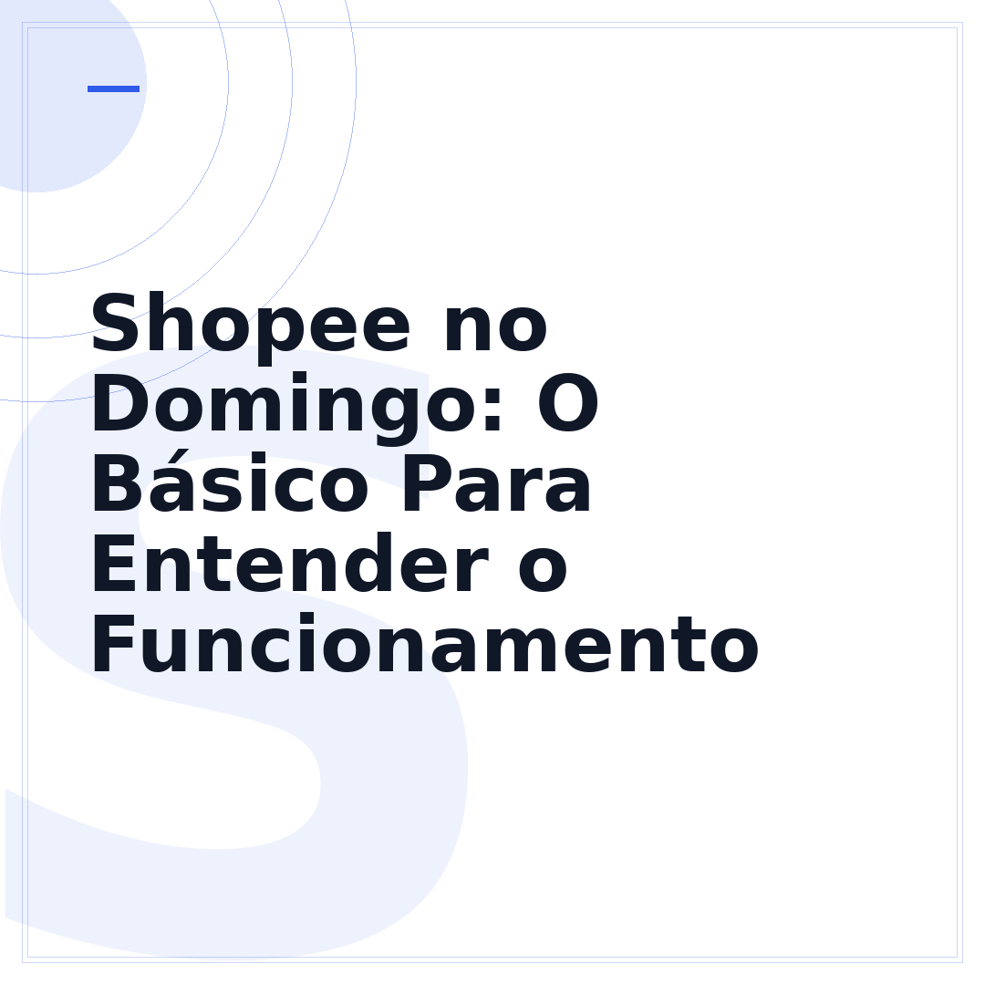 Shopee no Domingo: O Básico Para Entender o Funcionamento