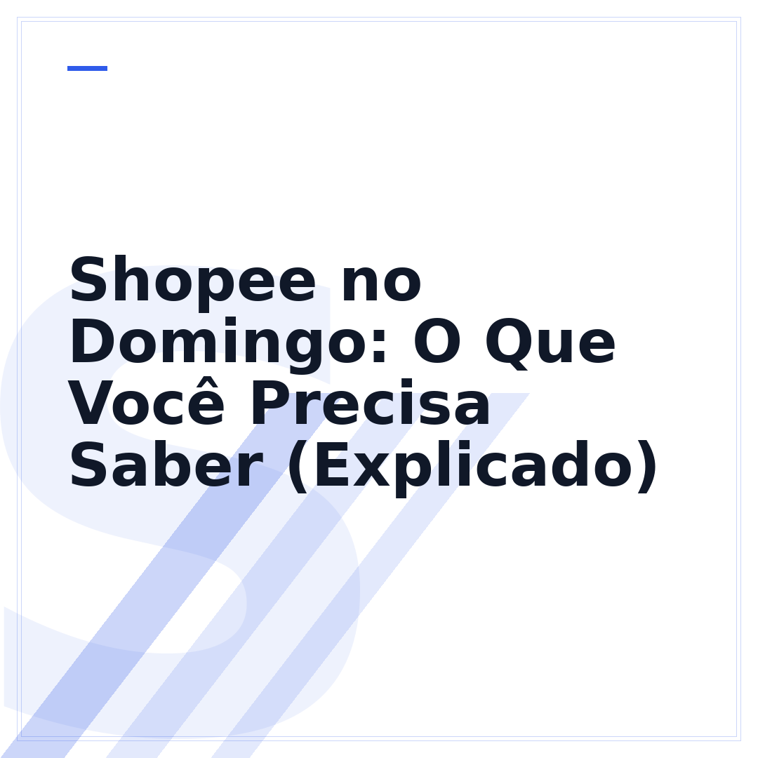 Shopee no Domingo: O Que Você Precisa Saber (Explicado)