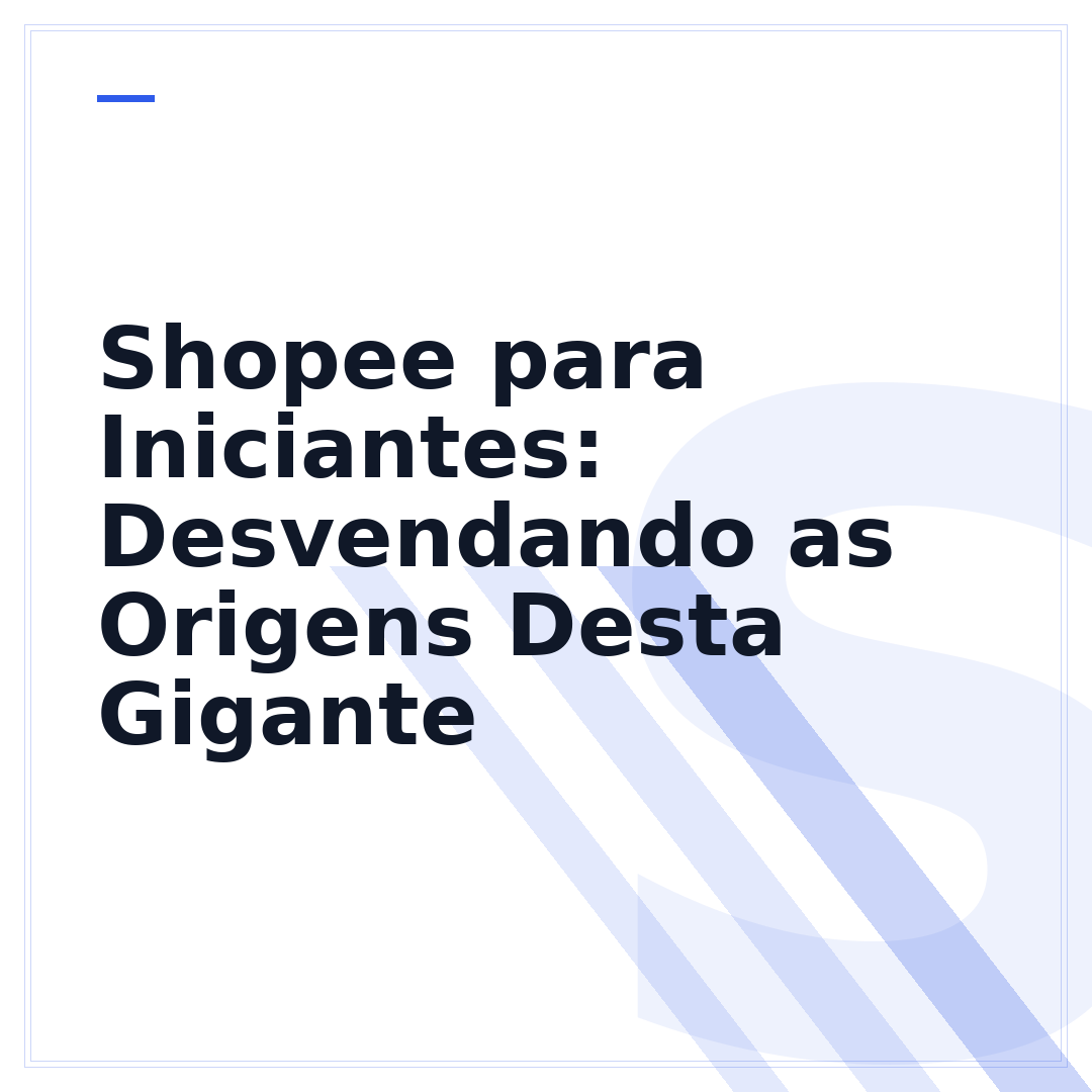 Shopee para Iniciantes: Desvendando as Origens Desta Gigante