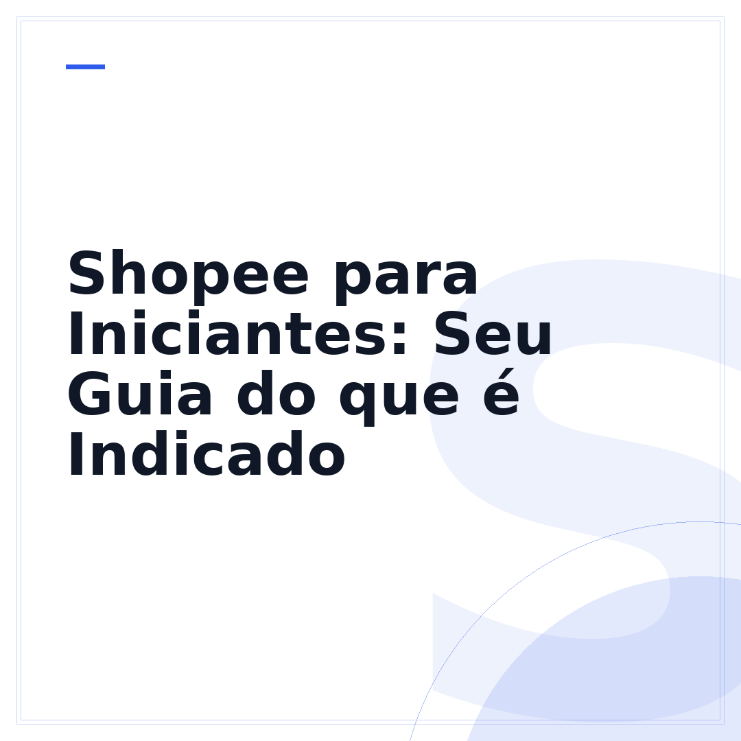 Shopee para Iniciantes: Seu Guia do que é Indicado