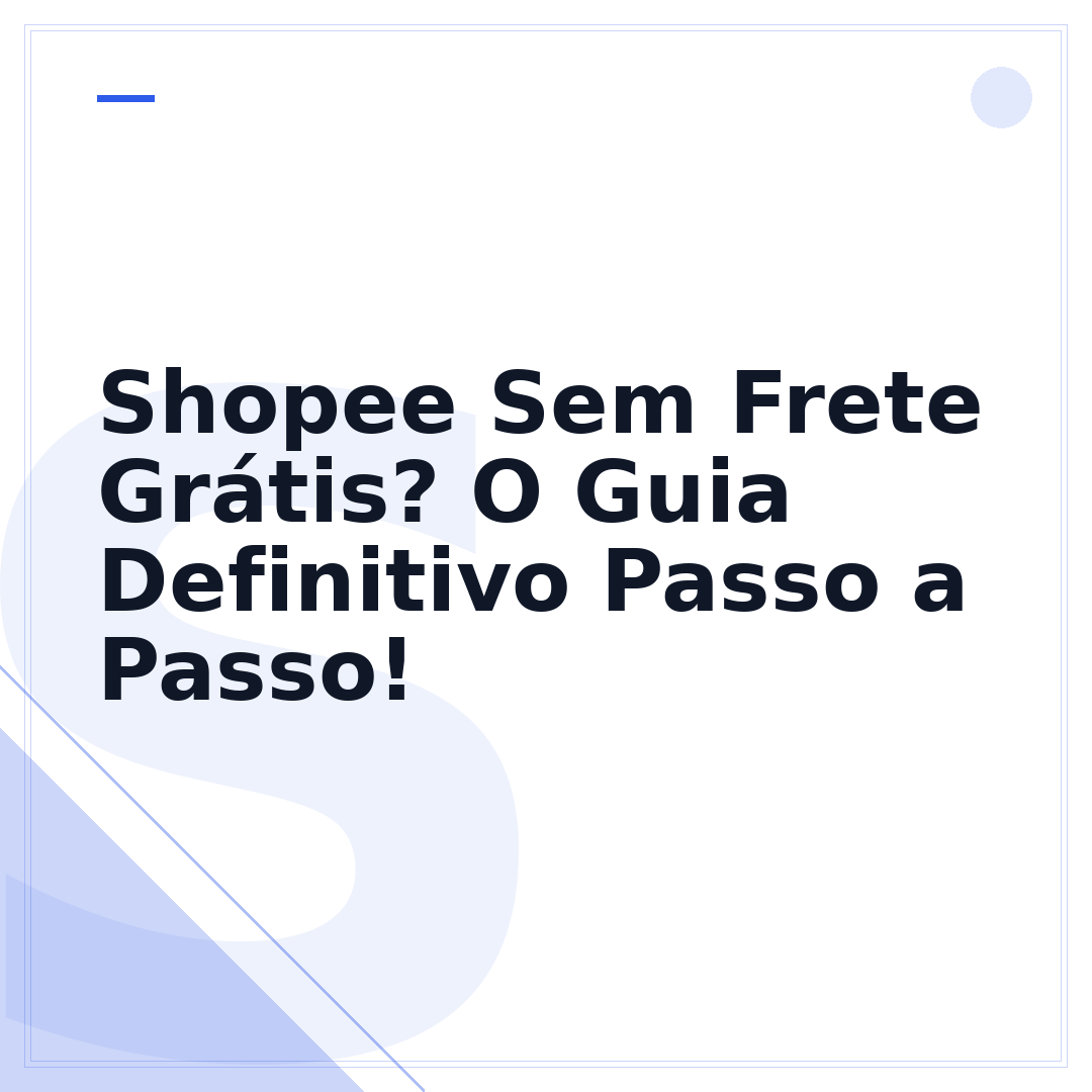 Shopee Sem Frete Grátis? O Guia Definitivo Passo a Passo!