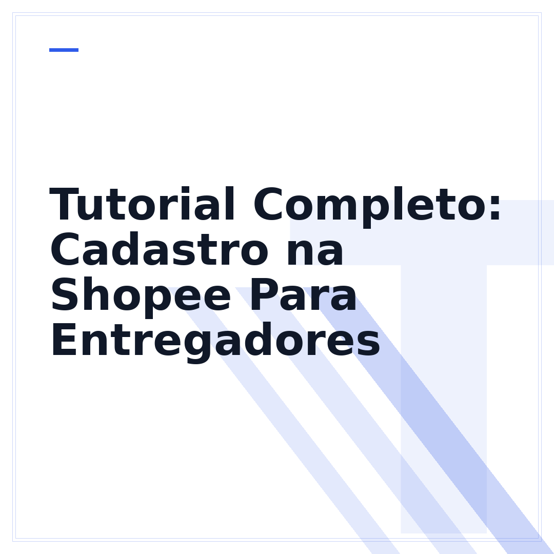 Tutorial Completo: Cadastro na Shopee Para Entregadores