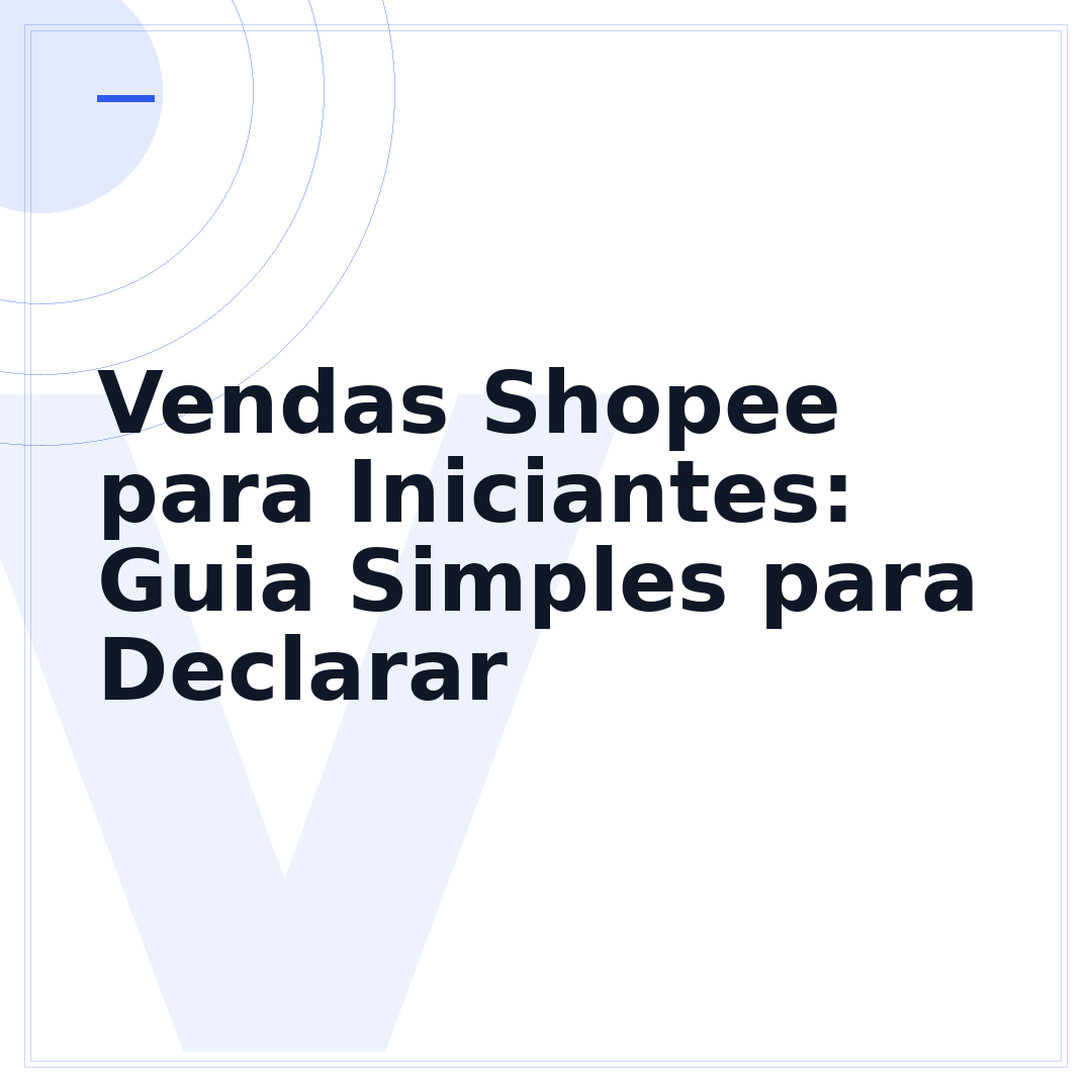 Vendas Shopee para Iniciantes: Guia Simples para Declarar
